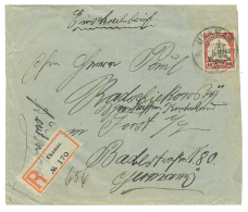 "UKAMAS" : 1908 40pf Canc. UKAMAS On REGISTERED Envelope To GERMANY. Signed CZIMMEK. Vf. - Sonstige & Ohne Zuordnung