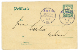 "SEEHEIM" : 1908 P./Stat 5pf Canc. SEEHEIM 6.1.80 (error 80 Instead 08) To SEEHEIM. Signed BOTHE. Vvf. - Sonstige & Ohne Zuordnung