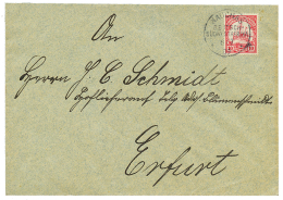NAUCHAS : 1909 10pf Canc. NAUCHAS On Envelope From SWAKOPMUND To ERFURT. Vvf. - Sonstige & Ohne Zuordnung