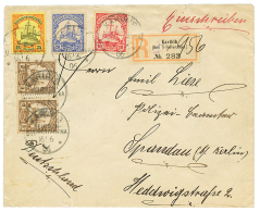 1906 3pf(x2)+ 10pf+ 20pf+ 25pf Canc. KARIBIB On REGISTERED Envelope To GERMANY. Vf. - Sonstige & Ohne Zuordnung