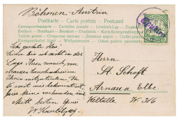"EPUKIRO" : 5pf Canc. EPUKIRO In Violet On Card To AUSTRIA. Signed GROBE. Superb. - Sonstige & Ohne Zuordnung