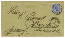 VORLAUFER : 1896 20pf(v48d) Canc. KEETMANSHOOP + STEINKOPF On Envelope To GERMANY. Verso, CAPETOWN. CZIMMEK Certificate( - Sonstige & Ohne Zuordnung