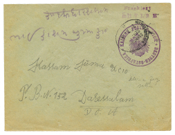 1916 FRANKIERT MIT 7 1/2H + POSTDIREKTOR Violet On Envelope To DARESSALAM. Vf. - Sonstige & Ohne Zuordnung