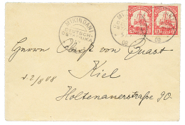 "MIKINDANI" : 1908 7 1/2h(x2) Canc. MIKINDANI On Envelope To GERMANY. Superb. - Sonstige & Ohne Zuordnung