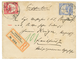 "LANGENBURG" : 1906 7 1/2h + 15h Canc. LANGENBURG On REGISTERED Envelope To GERMANY. Vf. - Sonstige & Ohne Zuordnung