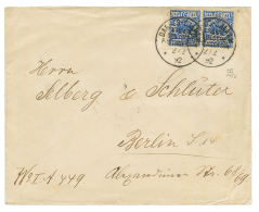 VORLAUFER : 1892 Pair 20pf(v48c) Canc. DAR-ES-SALAAM On Envelope To BERLIN. Signed ZENKER. Vvf. - Sonstige & Ohne Zuordnung