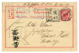 "FELDPOST STATION N°9" : 1901 P./Stat 10pf Datelined "PEI-TAI-HO" Canc. KD.FELDPOSTSTATION N°9 + Chinese Cachet - Sonstige & Ohne Zuordnung