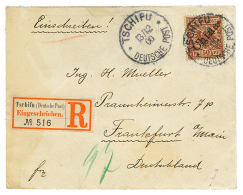 "TSCHIFU" : 1900 50pf Canc. TSCHIFU On REGISTERED Envelope To GERMANY. Vvf. - Sonstige & Ohne Zuordnung