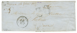 GUERRE DE CRIMEE - BULGARIE : 1855 ARMEE D'ORIENT Bau SEDre + Taxe 30 + "VARNA 14 FEVRIER 1855" Sur Enveloppe(pd) Pour L - Other & Unclassified