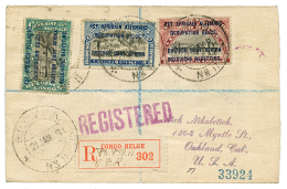 1918 15c + 25c + 40c Canc. BPCVPK N°11 O REGISTERED Envelope To UNITED STATES. Vf. - Other & Unclassified