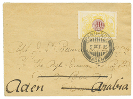 1935 "TIMBRE CHEMIN DE FER" 80c Obl. PAQUEBOT ADEN On Envelope To ADEN ARABIA. Superb. - Autres & Non Classés