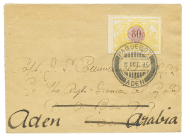 1935 "TIMBRE CHEMIN DE FER" 80c Obl. PAQUEBOT ADEN On Envelope To ADEN ARABIA. Superb. - Otros & Sin Clasificación