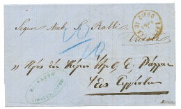 CYPRUS : 1868 LARNACA DI CIPRO On Entire Letter From LIMASSOL To TRIESTE. Vvf. - Other & Unclassified