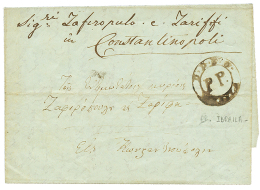 IBRAILA : 1844 DDSG/P.P/IBRAILA On Entire Letter To CONSTANTINOPLE. Scarce. F/Vf. - Other & Unclassified
