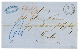 1856 ALEXANDRIEN + "9/9" Tax Marking+ "6/4" Tax Marking On Cover To COELN(GERMANY). Vf. - Other & Unclassified