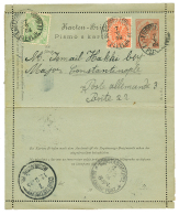 BOSNIA : 1904 P./Stat 10k (with Full Arabic Text) + 5k+ 10k Canc. KuK FELDPOST PLEVLJE To CONSTANTANTINOPEL(TURKEY). Ver - Sonstige & Ohne Zuordnung