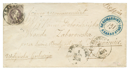 KRAKAU (POLAND) To RUSSIA : 1874 AUSTRIA 25k Canc. KRAKAU On REGISTERED Envelope To RUSSIA. Vf. - Sonstige & Ohne Zuordnung