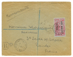 1935 2F Obl. PROTECTORAT FRANCAIS WALLIS Sur Env. RECOMMANDEE Pour La FRANCE. TTB. - Other & Unclassified