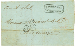 1851 Taxe 35 D.T + Cachet MARROT & Cie/ST LOUIS SENEGAL Sur Lettre Pour La FRANCE. TB. - Autres & Non Classés