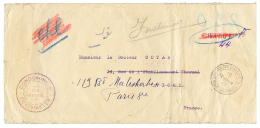 1927 CONDOMINIUM POSTMASTER + CHARGE Annulé Sur Env(pd) En Franchise Pour PARIS. TB. - Autres & Non Classés