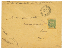 1913 POSTE CHERIFIENNE 5c + TRESOR ET POSTES AUX ARMEES RABAT Sur Env. Pour La FRANCE. TB. - Other & Unclassified