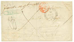 MARTINIQUE : 1846 Cachet Rare MARIN + "FRANCHE 14 9bre 1846" Sur Lettre Avec Texte De MARIN Pour La FRANCE. Superbe. - Autres & Non Classés