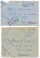 INSURRECTION DE MADAGASCAR : 2 Lettres 1948 POSTE MILITAIRE BPM 5 Et 1947 POSTE AUX ARMEES TOE. TB. - Sonstige & Ohne Zuordnung