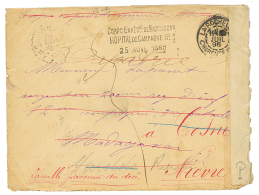 1895 Cachet Rare CORPS EXPEDre DE MADAGASCAR / HOPITAL DE CAMPAGNE N°1 Sur Enveloppe En Franchise Militaire De LA RO - Other & Unclassified