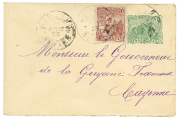 1925 ENTIER POSTAL 5c + 20c Obl. CAYENNE Pour Le GOUVERNEUR De CAYENNE. TB. - Otros & Sin Clasificación