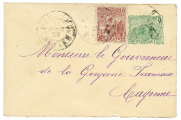 1925 ENTIER POSTAL 5c + 20c Obl. CAYENNE Pour Le GOUVERNEUR De CAYENNE. TB. - Other & Unclassified