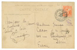 1920 30c Obl. ST LAURENT DU MARONI Sur Carte Pour PARIS. Timbre Rare Seul Sur Lettre. TTB. - Other & Unclassified