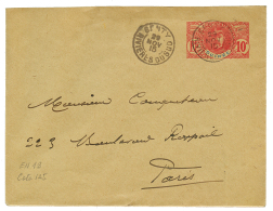 1915 Entier 10c Obl. BENTY RIVIERES DU SUD Pour PARIS. Utilisation Tardive De Ce Cachet Rare. TB. - Other & Unclassified