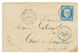 1877 CG 25c CERESTTB Margé Obl. CORR. D'ARMEES PTE A PITRE Sur Env. Pour La FRANCE. Superbe. - Other & Unclassified