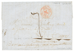 "MARIE GALANTE" : 1842 OUTRE-MER LE HAVRE + Taxe 7 Sur Lettre Avec Texte Daté "JOINVILLE MARIE GALANTE" Pour La F - Other & Unclassified