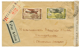 1941 AFRIQUE EQUATORIALE PA Surchargé AFRIQUE FRANCAISE LIBRE N°14(pd)+ N°16 Obl. BRAZZAVILLE Sur Env. PA - Otros & Sin Clasificación