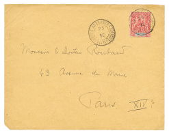 "AGOUAGON" : 1910 10c Groupe Obl. AGOUAGON DAHOMEY ET DEP. Sur Env. Pour PARIS. RARE. TTB. - Other & Unclassified