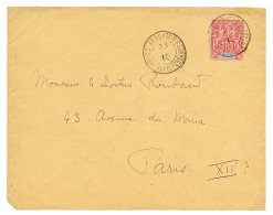 "AGOUAGON" : 1910 10c Groupe Obl. AGOUAGON DAHOMEY ET DEP. Sur Env. Pour PARIS. RARE. TTB. - Altri & Non Classificati