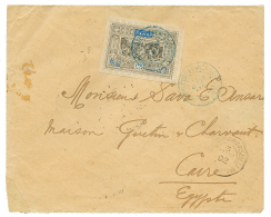 1902 OBOCK 25c(n°54) Obl. DJIBOUTI Sur Enveloppe Pour LE CAIRE (EGYPTE). TTB. - Altri & Non Classificati