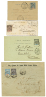 1896/1904 Lot 4 Lettres Avec OUIDAH, ZAGNANADO, AGOUE Et GRAND-POPO. TB. - Otros & Sin Clasificación