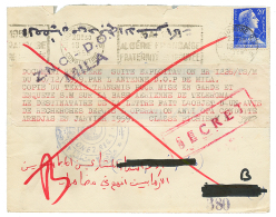 "GUERRE D'ALGERIE - Courrier Capturé Par Le F.L.N" : 1858 20f Obl. CONSTANTINE Sur Enveloppe Avec Adresse En Arab - Other & Unclassified