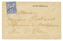 1877 25c SAGE + Cachet Linéaire Rare OUED-AMIZOUR Sur Enveloppe Pour ORAN. TB. - Other & Unclassified