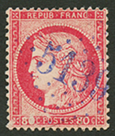 KUSTENDJE : 80c CERES Obl. GC 5139 En Bleu. Trés Léger Aminci. Frappe Superbe De Ce Cachet RARE. Cote 850& - Autres & Non Classés