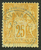 KERASSUNDE : 25c SAGE Obl. KERASSUNDE TURQUIE D'ASIE En Bleu. RARE. TB. - Autres & Non Classés