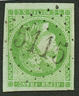 5c BORDEAUX (n°42) TTB Margé Obl. GC 5115 De HUSSEIN DEY. RARE. Superbe. - Altri & Non Classificati