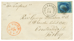 1869 Cachet Rare D' Escale SMYRNE PAQ FR X N°5 + Taxe 6 Sur Enveloppe Pour MARSEILLE. Superbe. - Sonstige & Ohne Zuordnung