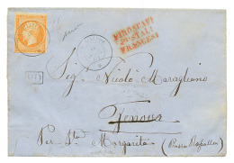 "PAUSILIPPE" : 1861 40c(n°16) TTB Margé Obl. Cachet à Date Du Paquebot PAUSILIPPE 22 Nov 61 Sur Lettre - Autres & Non Classés