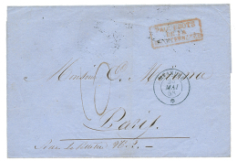 1858 MEANDRE + Taxe 10 Sur Lettre Pour PARIS. TTB. - Otros & Sin Clasificación