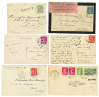 POSTE MARITIME - 1901-38 Lot 7 Lettres + 2 DEVANTS De Lettres. ACCIDENTE Paquebot ANGKOR. TB. - Other & Unclassified