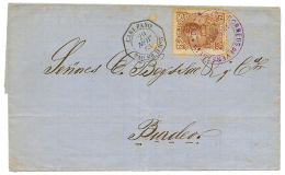 1883 VENEZUELA 25c + CARUPANO PAQ FR D N°3 Sur Lettre Pour BORDEAUX. Trace De Rouillle. TB. - Other & Unclassified