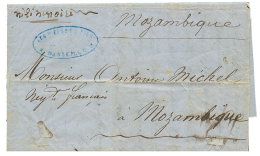 1858 Lettre Avec Texte De MARSEILLE Pour LE MOZAMBIQUE. Destination RARE à Cette Date. TB. - Altri & Non Classificati